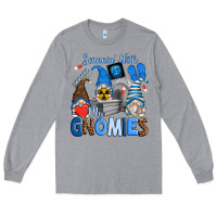 Heather Grey scannin' with my gnomies Long Sleeve Tee - Zillion Design Studio