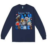 Navy scannin' with my gnomies Long Sleeve Tee - Zillion Design Studio
