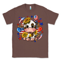 Chestnut cute cow fourth of july Classic Tee - texasbilliewilder