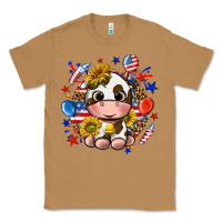 Toasted Coconut cute cow fourth of july Classic Tee - texasbilliewilder