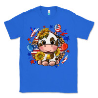 True Royal cute cow fourth of july Classic Tee - texasbilliewilder