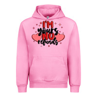 Fuchsia Pink i'm yours no refunds Urban Hoodie - MaliasSmallBusiness