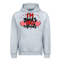 Heather Grey i'm yours no refunds Urban Hoodie - MaliasSmallBusiness