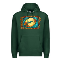 Sports Green Softball Lips Premium Hoodie - Jasminsmagicworld