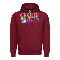 Burgundy cruise life Zipper Hoodie - texasbilliewilder