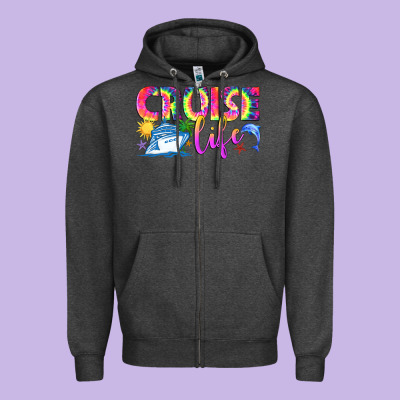 Cruise Life Zipper Hoodie Designed By Texasbilliewilder
