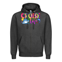 Charcoal Heather cruise life Zipper Hoodie - texasbilliewilder