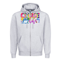 Heather Grey cruise life Zipper Hoodie - texasbilliewilder