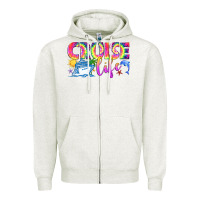 Oatmeal Heather cruise life Zipper Hoodie - texasbilliewilder