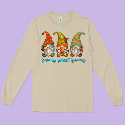 Gnomes Sweet Gnomes Long Sleeve Tee Designed By Zillion Design Studio