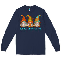 Navy gnomes sweet gnomes Long Sleeve Tee - Zillion Design Studio