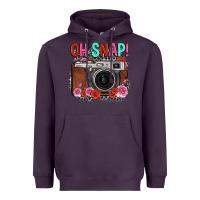 Plum oh snap rose grey leopard vintage camera Heavyweight Hoodie - FaDigitalArtStudio