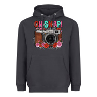 Smoke oh snap rose grey leopard vintage camera Heavyweight Hoodie - FaDigitalArtStudio