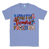 Colony Blue faith family freedom Classic Tee - texasbilliewilder