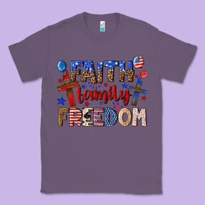 Classic Tee faith family freedom