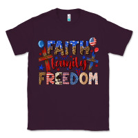 Plum faith family freedom Classic Tee - texasbilliewilder