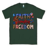 Sports Green faith family freedom Classic Tee - texasbilliewilder