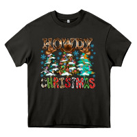Asphalt Howdy Christmas Heavy Core Tee - CowhideDigitalArt