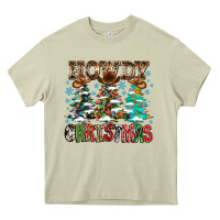 Mossy Howdy Christmas Heavy Core Tee - CowhideDigitalArt