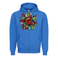 True Royal Cherry sunflower Zipper Hoodie - texasbilliewilder