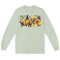 Matcha monkey coffee cups Long Sleeve Tee - texasbilliewilder