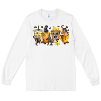 White monkey coffee cups Long Sleeve Tee - texasbilliewilder