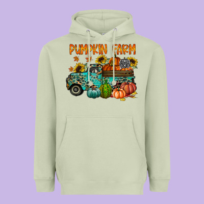 Pumpkin Farm Heavyweight Hoodie Designed By Racoondesign