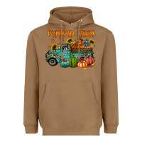 Toasted Coconut pumpkin farm Heavyweight Hoodie - RacoonDesign