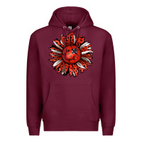 Burgundy Ladybug Sunflower Premium Hoodie - Jasminsmagicworld