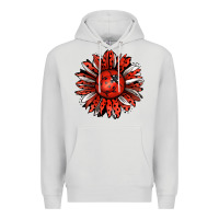 Dove Grey Ladybug Sunflower Premium Hoodie - Jasminsmagicworld