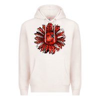 Pale Pink Ladybug Sunflower Premium Hoodie - Jasminsmagicworld