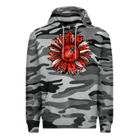 Slate Camo Ladybug Sunflower Premium Hoodie - Jasminsmagicworld