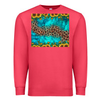 Cardinal leopard turquoise sunflower Premium Sweatshirt - JahusDesignShop