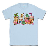 Dusty Blue pink gingerbread coffee cups Classic Tee - Zillion Design Studio
