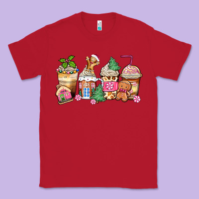 Classic Tee pink gingerbread coffee cups