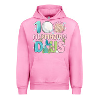 Fuchsia Pink 100 mermazing days Urban Hoodie - MaliasSmallBusiness