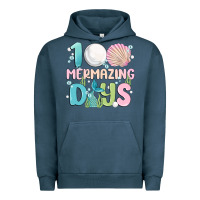 Pigment Midnight Navy 100 mermazing days Urban Hoodie - MaliasSmallBusiness