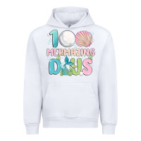 White 100 mermazing days Urban Hoodie - MaliasSmallBusiness