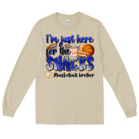 Mushroom i'm just here for the snacks #basketball brother Long Sleeve Tee - Zillion Design Studio