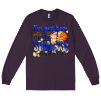 Plum i'm just here for the snacks #basketball brother Long Sleeve Tee - Zillion Design Studio