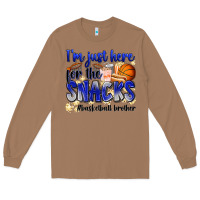 Toasted Coconut i'm just here for the snacks #basketball brother Long Sleeve Tee - Zillion Design Studio