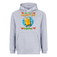 Heather Grey our first father's day together and beer Heavyweight Hoodie - HRA Design Shop