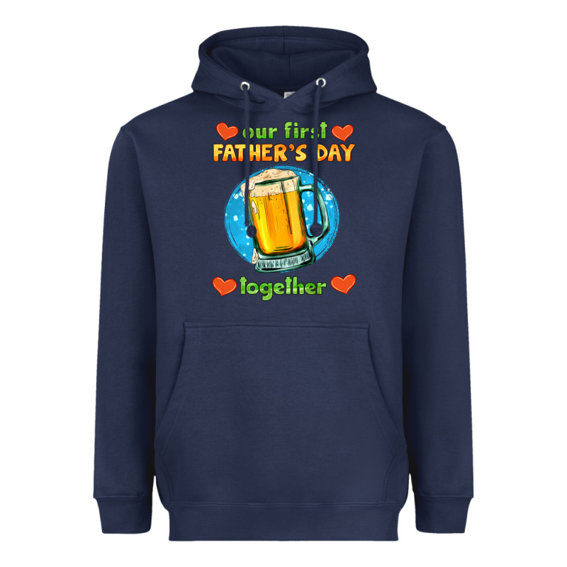 Our First Father's Day Together And Beer Heavyweight Hoodie by HRA Design Shop | Teevron