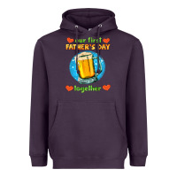 Plum our first father's day together and beer Heavyweight Hoodie - HRA Design Shop