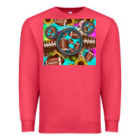 Cardinal football tie dye gemstone sunflower Premium Sweatshirt - JahusDesignShop