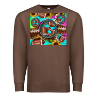 Chestnut football tie dye gemstone sunflower Premium Sweatshirt - JahusDesignShop