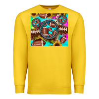 Lemon football tie dye gemstone sunflower Premium Sweatshirt - JahusDesignShop