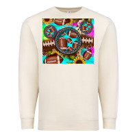 Sandshell football tie dye gemstone sunflower Premium Sweatshirt - JahusDesignShop