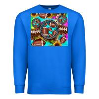 True Royal football tie dye gemstone sunflower Premium Sweatshirt - JahusDesignShop