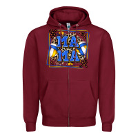 Burgundy volleyball mama with leopard Zipper Hoodie - Zillion Design Studio